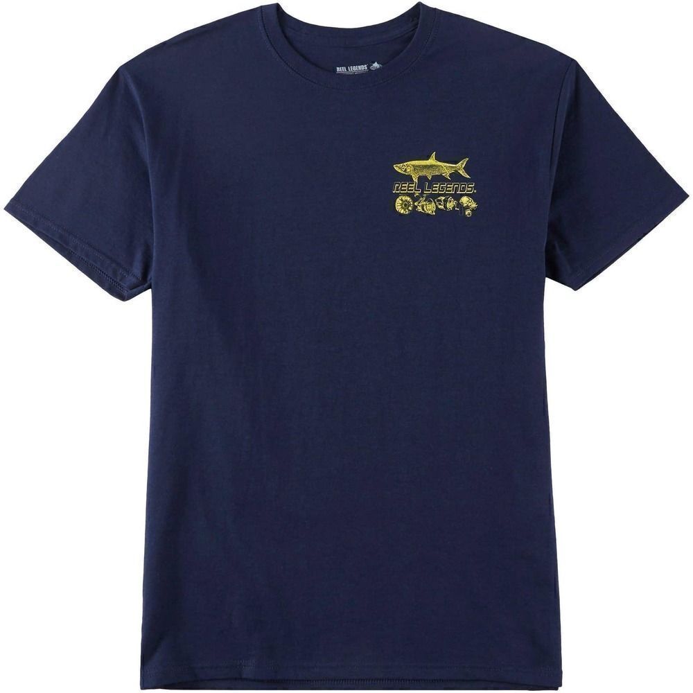 Reel Legends Flat Water Titan Navy Blue T-Shirt